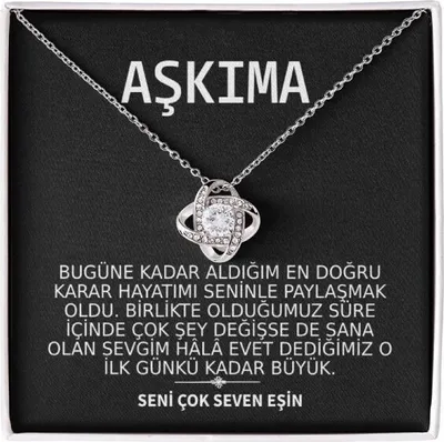 Produktbild von Halskette mit 14K Weißgold und Zirkonia-Kristallen für Damen - KATARINA