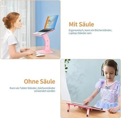 Produktbild von Famanu Laptopständer verstellbar - tragbar und faltbar für Laptops von 11 bis 17,3 Zoll