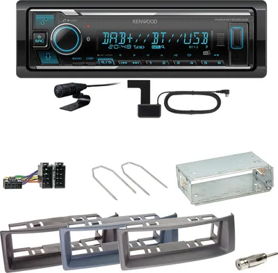 Produktbild von Kenwood KMM-BT508DAB Bluetooth DAB USB Einbauset für Renault Megane Scenic 1