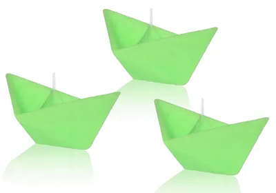 Produktbild von Drobo Schwimmkerzen Set 3 Stück Boot Grün