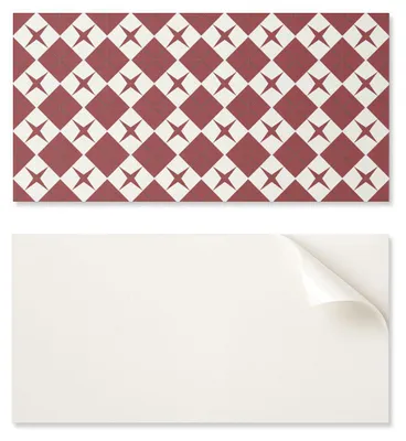Obrázek produktu pro Samolepicí vinylová dekorativní deska s potiskem, rozměry 100 x 50 cm, vzor s diamanty a hvězdami