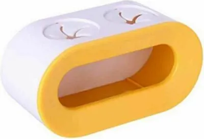 Obrázek produktu pro 1ks stojan na zubní kartáčky Koupelnové doplňky Elektrický držák zubních kartáčků Žlutý