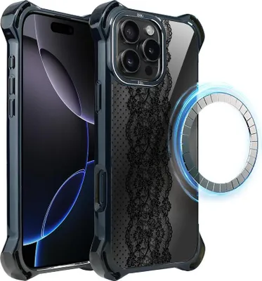 Obrázok produktu pre puzdro na iPhone 16 Pro Max IBIZU DropGuard Ultra s MagSafe, polnočná modrá, ozdobná špička