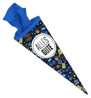Produktbild von ITENGA Schultüte 70cm rund - Play & Win - Alles Gute