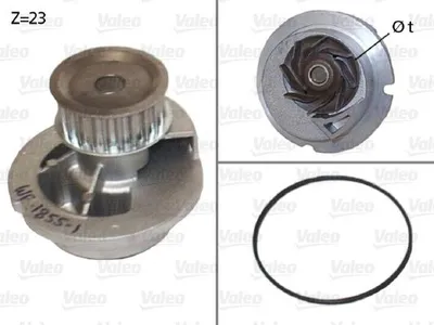 Produktbild von VALEO Kühlmittelpumpe Wasserpumpe für OPEL Corsa C Schrägheck (X01) 506656