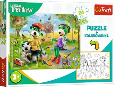 Image de Puzzle 24 avec coloriage Famille Treflik