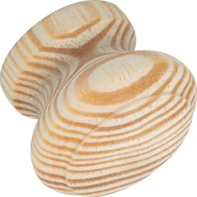 Produktbild von Alles im Griff Knauf für Schrank Horno ø35 mm - Möbelknopf aus Holz, Tiefe 28mm - Türknauf, Fichte roh