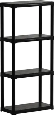 Image de étagère Polypropylène Tempo Noire Résistante, Modulaire Et Facile à Monter - Art Plast