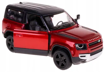 Produktbild von Kinsmart Land Rover Defender 90 Metall Modellauto Rot 1:36