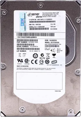Produktbild von Seagate 73.4GB 3.5" SCSI Cheetah, Serial Attached SCSI (SAS), 73,4 GB, 8,89 cm (3.5"), 0 - 600 °C, -40 - 70 °C, 5 - 90