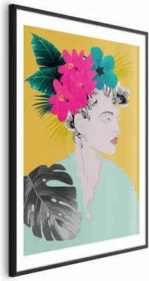 Produktbild von Posterpapier Poster - Flowers in the Hair 40x60 cm Menschen h-A-0107-ao-a