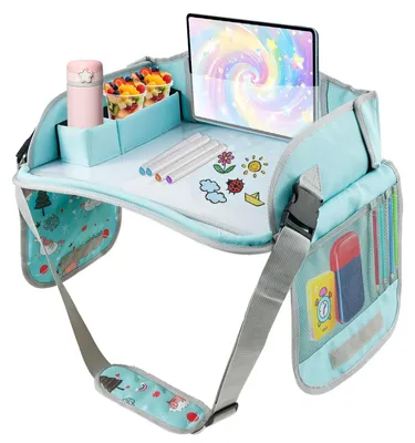 Image de Table de voyage pour enfants - Multifonctionnelle et réglable - Vert