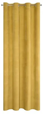 Zdjęcie produktu dla Eurofirany 383789, Przezroczysty, Złoto, Monochromatyczny, Poliester, Oczko, 200 g/m²