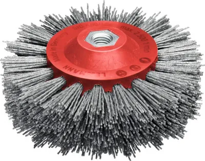 Image de Lessmann Rundbürste gestanzt 140 mm Schleifborsten mit Siliziumcarbidkorn