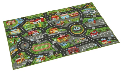 Produktbild von AIYAPLAY Kinder Spielteppich 160x100cm Straßenteppich für Kinderzimmer
