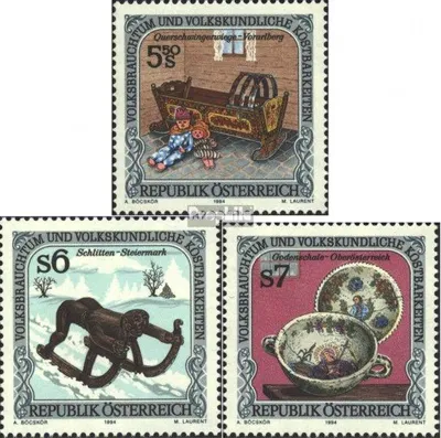Produktbild von Briefmarken Österreich 1994 Mi 2115-2117 (kompl.Ausgabe) postfrisch Volksbrauchtum