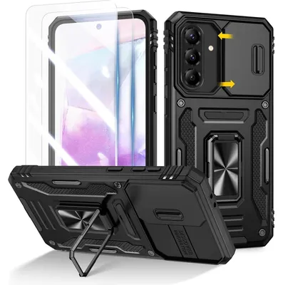 Immagine prodotto di Custodia protettiva con protezione per lo schermo e per la fotocamera, per Samsung Galaxy A56/A36, colore nero