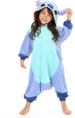 Produktbild von Stitch Kigurumi für Kinder Kindergröße: 122-134