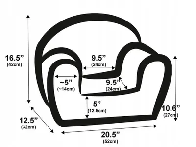 Produktbild von Kindersitz Babyschale Hubschrauber-Design 43x51x33 cm für 9 Monate bis 5 Jahre, weich und sicher