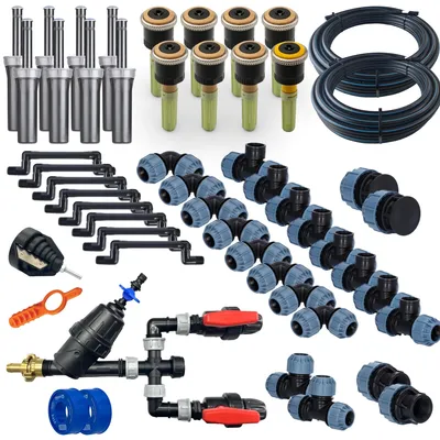 Produktbild von Hunter MP Rotator Bewässerungssystem - Druckreguliertes Komplettset für Rasenbewässerung - Manuelle Automatische Vollautomatische Bewässerung