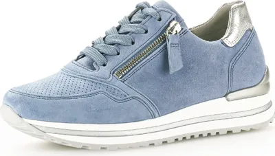 Zdjęcie produktu dla Gabor Shoes Sneaker - Azur / Silver Leather : Normal : 40.5 Rozmiar: 40.5 Szerokość: Normalna