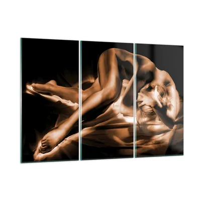 Produktbild von Bilder auf glas - Nackte Frau Akt Modell Photofitness - 165x110cm - Glasbilder - Wandbilder - Kunstdruck - Wanddekoration aus Glas - Glas Bilder - Wandbild auf Glas - GCE165x110-0349