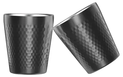 Obrázek produktu pro Nerezové kelímky – balení 2 kusy, objem 300 ml – dvouplášťové – izolované – odolné proti rozbití – vhodné do myčky – kelímky na pití
