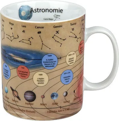 Produktbild von Könitz Porzellan Wissensbecher Astronomie Kaffeebecher Tee Tasse