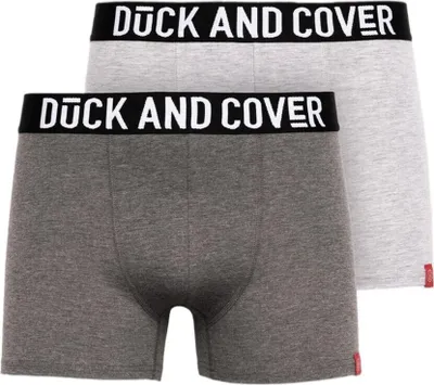 Image de Duck and Cover - "Darton" boxer pour homme (pack de 2) BG731 (L) (Gris)