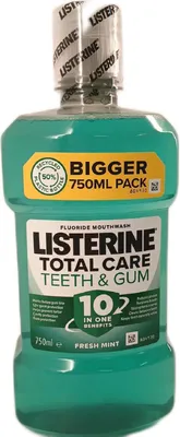 Produktbild von Listerine Mundspülung Zahnpflege Gesundheit 4 x 750 ml beruhigend für gesundes Zahnfleisch Pflege Reinheit Frische