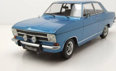 Produktbild von KK Scale 180644 Opel Kadett B Festival 1973 blau metallic 1:18