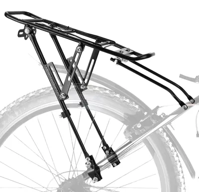 Image de Porte-bagages pour vélo de montagne, support de vélo en aluminium, réglable, charge maximale de 30 kg