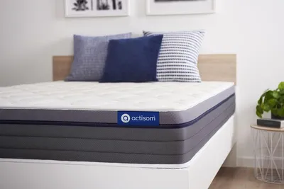 Image de Matelas zen Actilatex 120x190cm, latex et mousse à mémoire de forme, degré de fermeté 2, hauteur :26 cm, 7 zones de confort