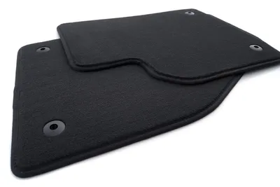 Image de jeu de 2 tapis de sol avant Volvo S40 V50 C30 Jeu de tapis en qualité d'origine Tapis de voiture noir