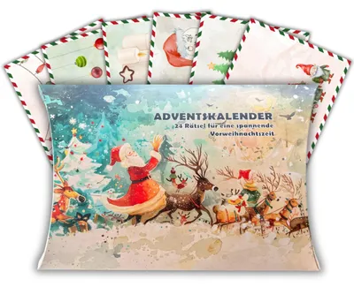 Krimi-Adventskalender 2025 – 24 Rätsel zur Weihnachtsmann-Entführung