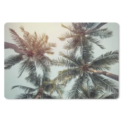 Produktbild von MuchoWow® Schreibtischunterlage Palme - Sommer - Tropisch 60x40 cm - XXL Mauspad - Großes Mauspad