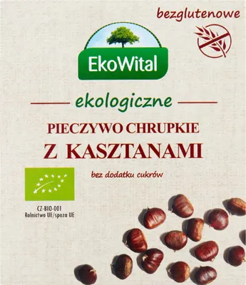 Produktbild von EkoWital Ökologisches Knäckebrot mit Kastanien 100 g