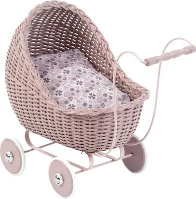 Produktbild von Smallstuff Korb-Puppenwagen Powder
