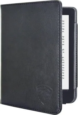 Produktbild von Dutch Shield - Luxe Case Hülle für das Tolino Shine 4 Ebook - Klapphülle Ereader Schutzhülle Cover Schwarz