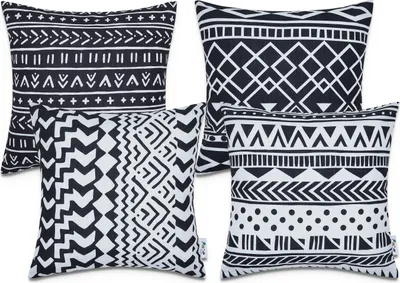 Produktbild von Kissenbezüge Deko Wohnzimmer Geometrisch Muster Kissenbezug Sofa Zierkissenbezug