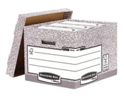 Produktbild von Fellowes Bankers Box, Grau, A4, 290 x 390 x 333 mm, 292,2 x 404 x 335 mm, 1 Stück(e)