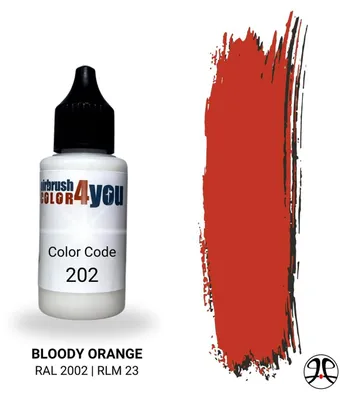 Produktbild von AC4Y Bloody Orange - 30ml Airbrushfarbe - AirbrushColor4you 310202