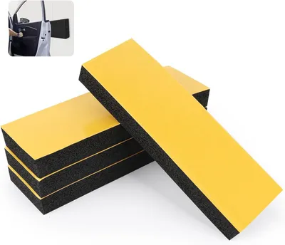 Productafbeelding van Garage Wandbescherming - Schuimrand Bescherming - Auto Beschermen - Zelfklevend Schuimrubber - 30 x 10 cm - Zwart