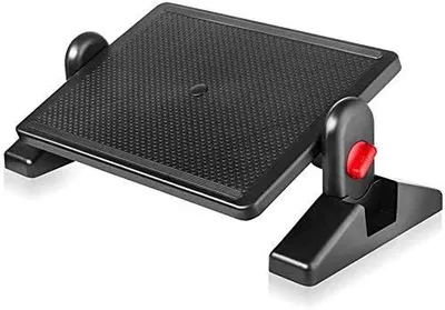 Image de Repose-pieds pour bureau, repose-pieds relax, rehausseur de pieds, tabouret réglable en hauteur, tabouret ergonomique pour la maison, le bureau et les voyages