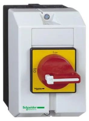 Zdjęcie produktu dla Schneider Electric VCF02GE, Przełącznik obrotowy, 3P, Biały, Czerwony, IP65, 10 A, 90 mm