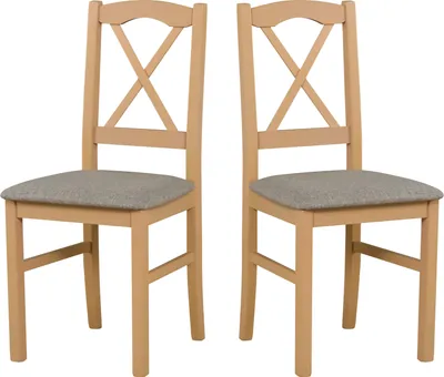 Image de LeafDesign Chaise de salle à manger en bois - Chaise hêtre massif - Chaise salle à manger set de 2 - Chaise en bois - Chaise de table - Chaise de cuisine set de 2, NILO 11, sonoma