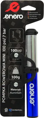 Obrázok produktu pre Hliníková cyklistická pumpa 22x191 mm modrá 1033136 Enero