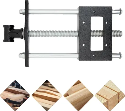 Produktbild von Holzschraubstock, 22 cm Länge, ergonomischer Griff, große Öffnungsgröße, schmiedbares Gusseisen, stabiler Schraubenmechanismus