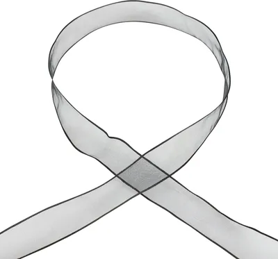 Produktbild von Chiffonband Organza Schwarz 15mm x 20m für Dekoration & Trauerfloristik