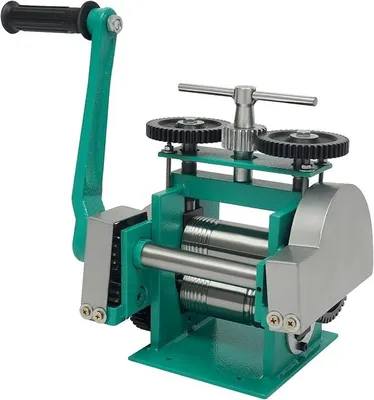 Produktbild von Handwalzwerk Maschine, 3 in 1 Schmuckwalzwerk mit Langer Griff, 0.03-6.5mm Dickenbereich Schmuck Walzwerk Maschine für Gold Silber Walzwerkmaschine Tablettierung